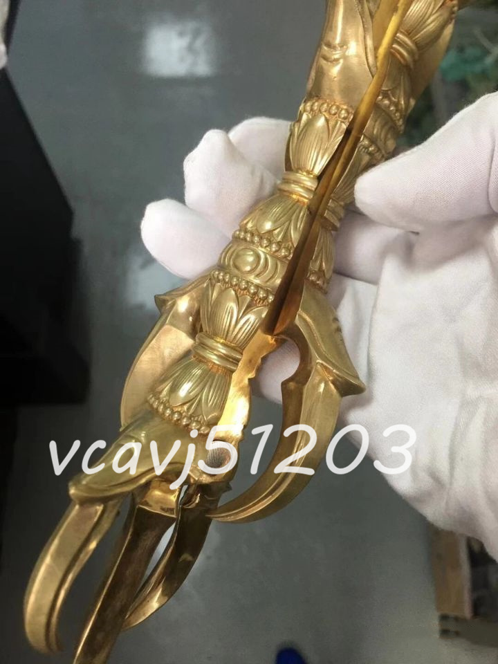 密教法具 寺院用仏具」極上品 真言宗 人形杵 五鈷杵 仏具 銅製 密教法具 寺院用仏具」極上品 真言宗 人形杵 五鈷杵 仏具 銅製