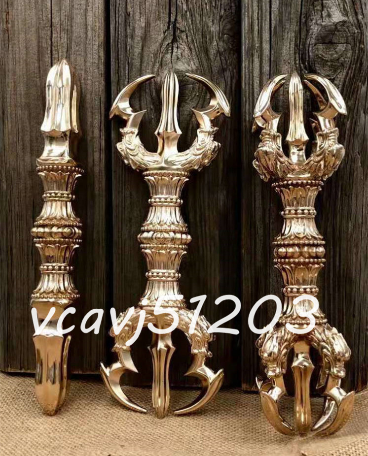おすすめ 寺院用仏具」 「密教法具 真言宗 長さ22cm 磨き仕上げ 銅製 仏具 3点 五鈷杵/三鈷杵/独鈷杵 金剛杵 明王 仏具一般 おすすめ 寺院用仏具」 「密教法具 真言宗 長さ22cm 磨き仕上げ 銅製 仏具 3点 五鈷杵/三鈷杵/独鈷杵 金剛杵 明王 仏具一般