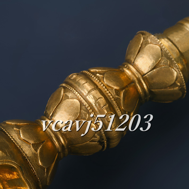 密教法具 寺院用仏具」極上品 五鈷型 錫杖 仏具 仏教美術 真鍮製 密教法具 寺院用仏具」極上品 五鈷型 錫杖 仏具 仏教美術 真鍮製