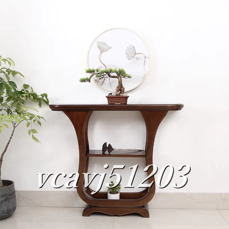 ◆新品◆高級◆サイドテーブル 家具 木製 ウェール 電話台 リビング用 テーブル 花台 収納 玄関_画像3
