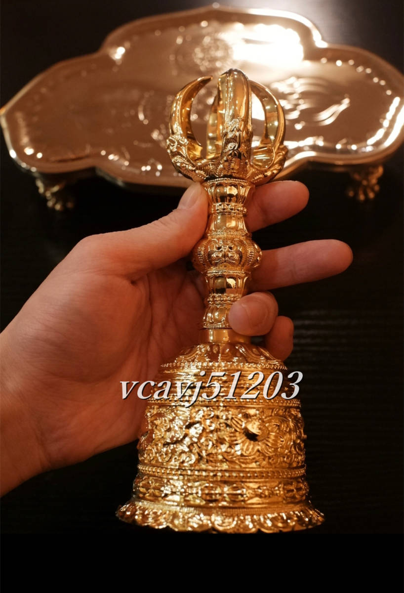密教法具 寺院用仏具」真言宗 鬼面型法具 金剛鈴 仏具 仏教美術 密教法具 寺院用仏具」真言宗 鬼面型法具 金剛鈴 仏具 仏教美術