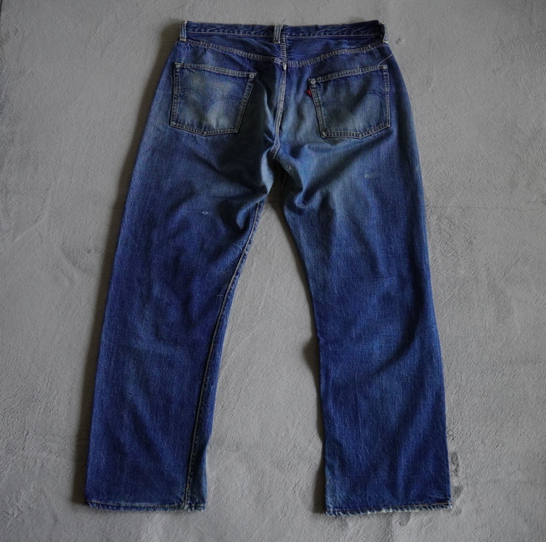50S Levi's 501XX USA製 革パッチ オリジナル デニム ジーンズ ヒゲ