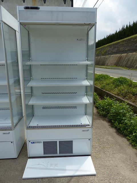 ②美品 フクシマ｜多段 オープン冷蔵ショーケース 1台 冷凍機内蔵型