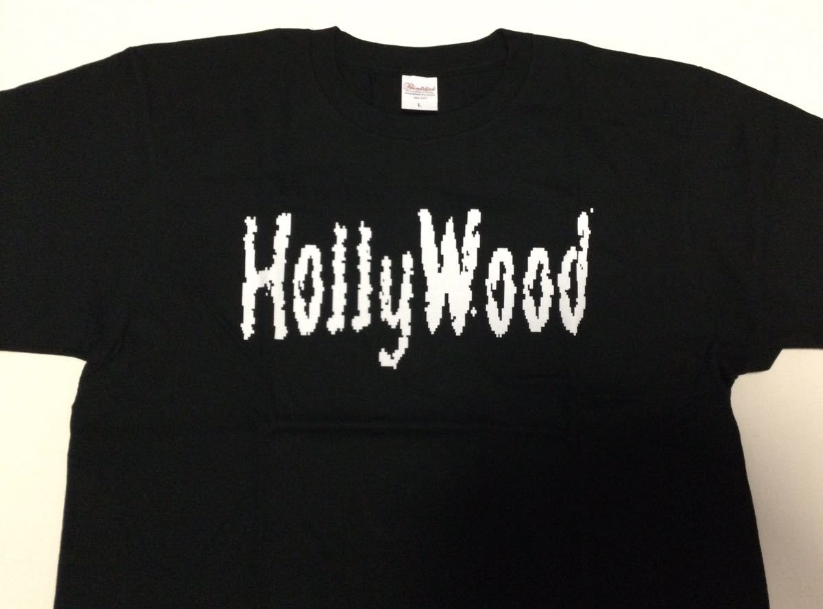 ハリウッドザコシショウ/HollyWood Tシャツ/ブラック 白文字■Ｌサイズ■長期保管・デッドストック・未着用品◆墓場の画廊_画像2