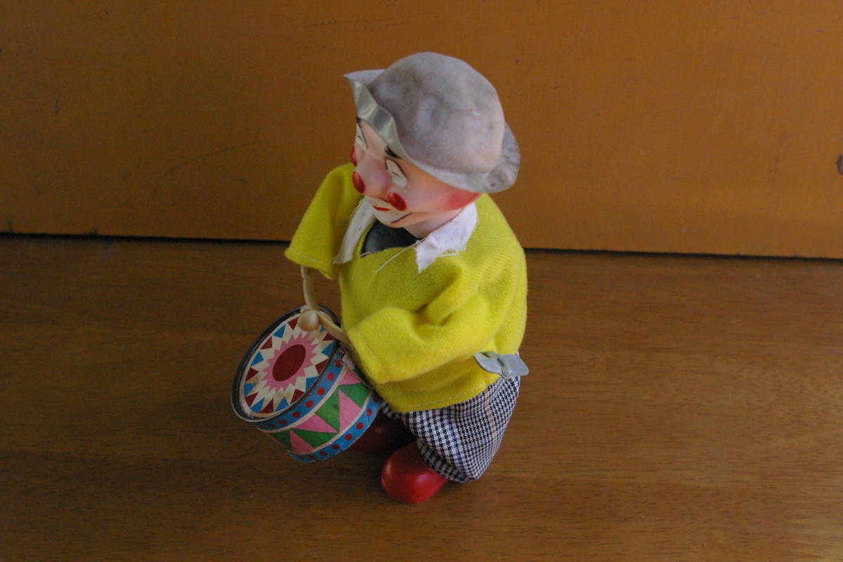 **zen my toy piero futoshi hand drum beater doll Showa Retro * that time thing 