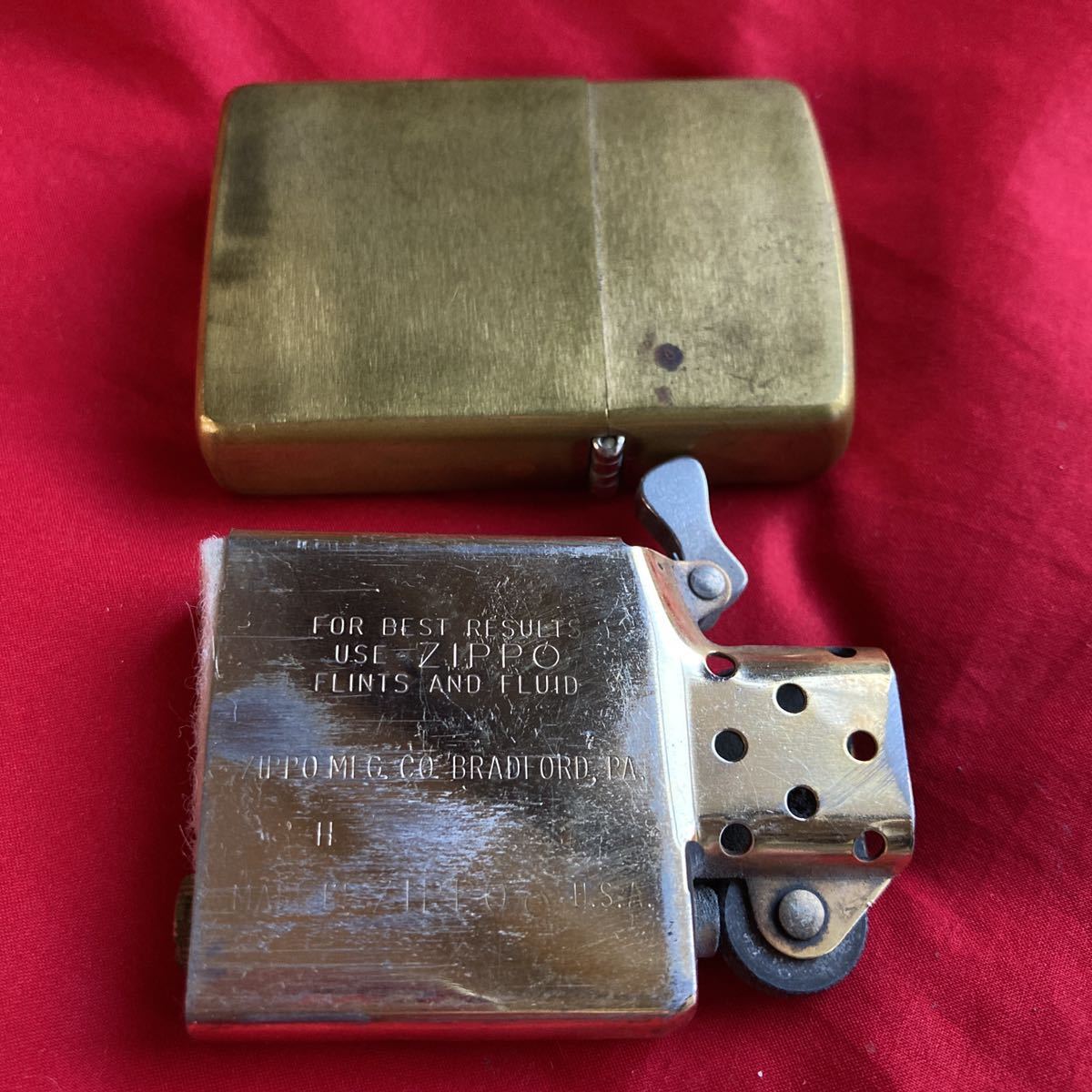 ★即決有★ ZIPPO ウィンディ ZIPPO WINDY SOLID BRASS 1900年製 ZIPPO ジッポー ウィンディ LIGHTER ZIPPO ジッポ1932-1990ソリッドブラ_画像5