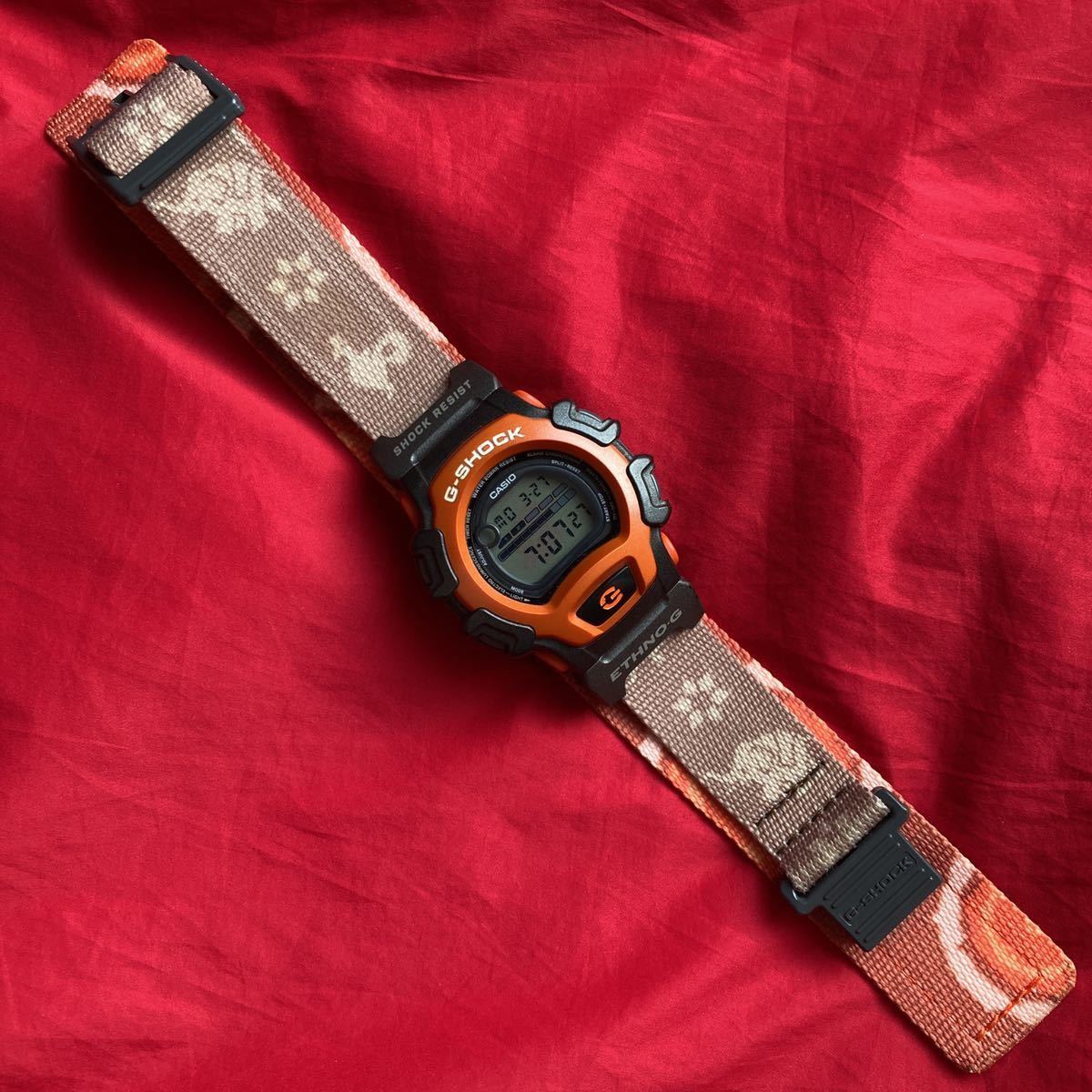即決有激レア！EL象ゾウ 限定 ETHNO-G オレンジ色 DW-004 G-SHOCK CASIO 腕時計 カシオ G オンライン超安い ブランド 腕時計