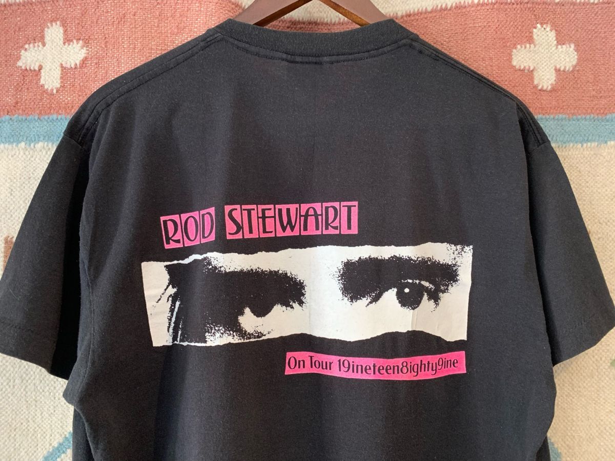 1989年 USA製 ROD STEWART OUT OF ORDER ビンテージ 80s ロッド スチュワート ツアー Tシャツ US-XL// アート アンディ・ウォーホル バンド_画像2