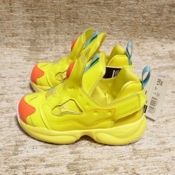 13cm*Reebok*FURY INF INFANTS*EG6267* yellow color * Reebok Pump Fury * sneakers slip-on shoes baby baby Kids yellow 