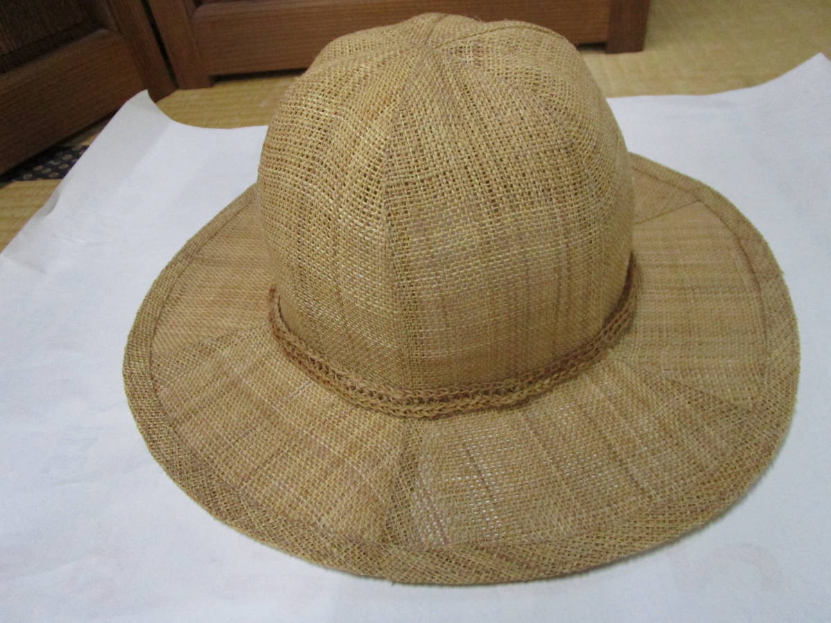 伝統工芸品 新品 しな布の帽子 Sサイズ 約５３、５cm 婦人用 女性用帽子 科布 シナ布 ぼうし 日本製 _婦人用、小さめのSサイズです。