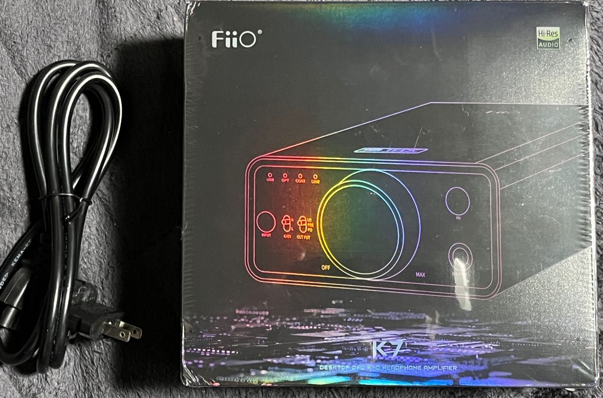 最新作の 新品未開封 FiiO アンプ USB K7 ポータブル ヘッドフォン
