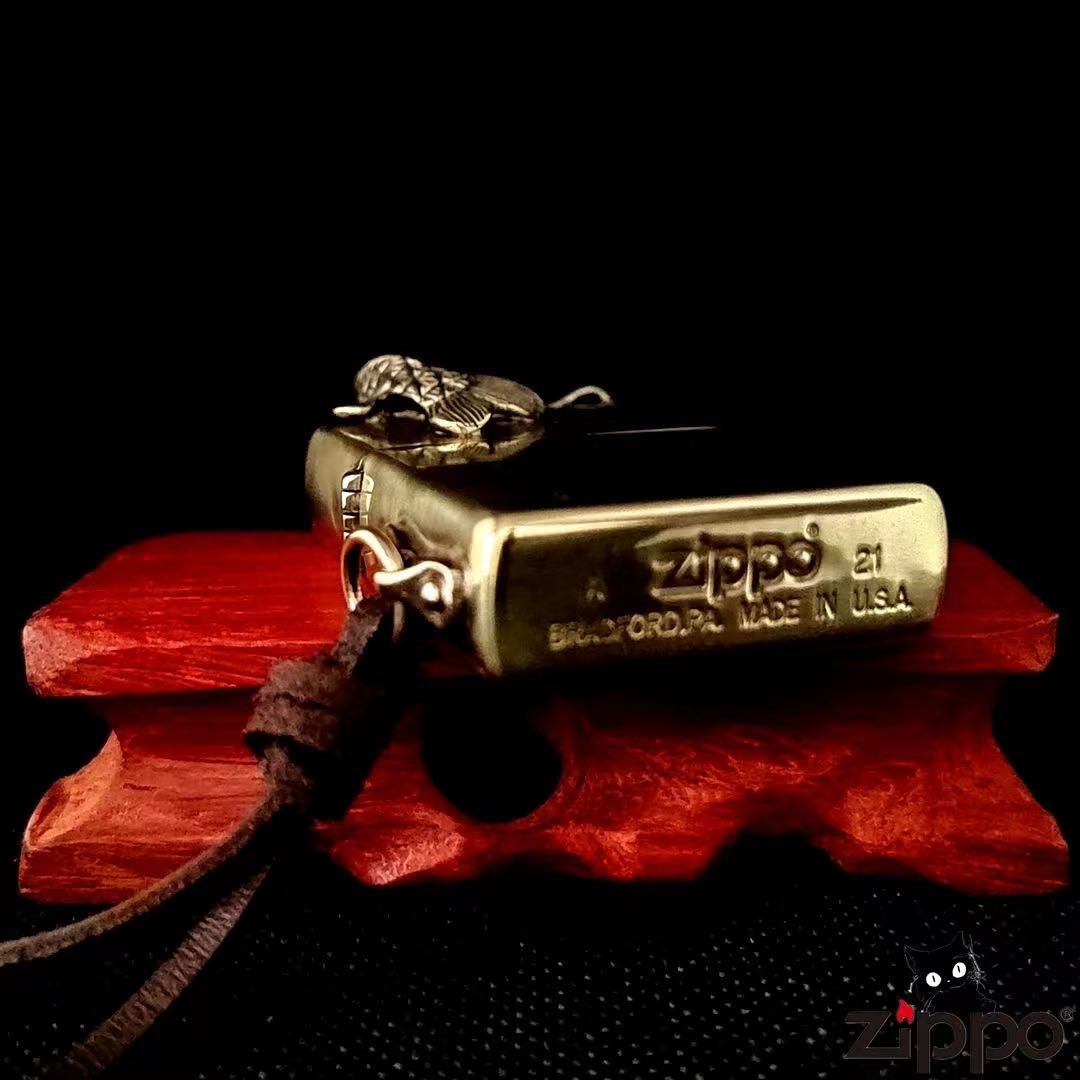 送料無料　龍魚 立体感 ライター ZIPPO 喫煙グッズ ジッポー オイルライター 重量感 真鍮製 新品_画像7