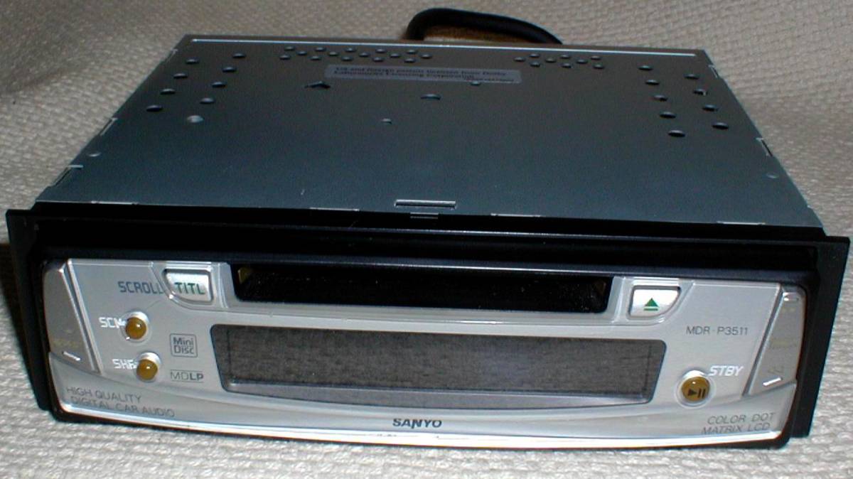 SANYO 99000-79H95-002 SANYO MDR-P3511V Mini Disc Player Junk！ サンヨー MDLP対応 MDプレーヤー 送料520円_画像2