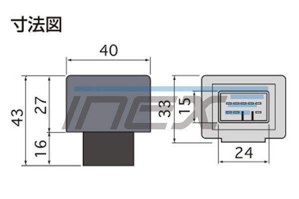 MCR/ACR30/40系 エスティマ [H11.12-H17.12] ハイフラ防止 ICウインカーリレー アンサーバック対応 8ピンタイプ 8pin IC02_画像2