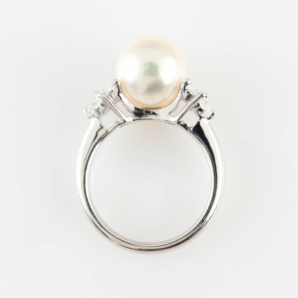 Pt900 peace . pearl ring 10.0mm D0.47 [CMA6100]