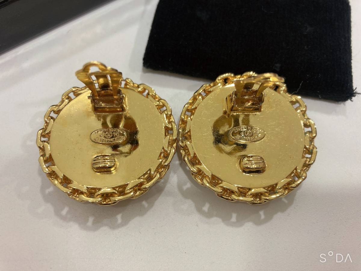 Y1290 美品!! シャネル ココマーク クリップ式 イヤリング 【開店記念