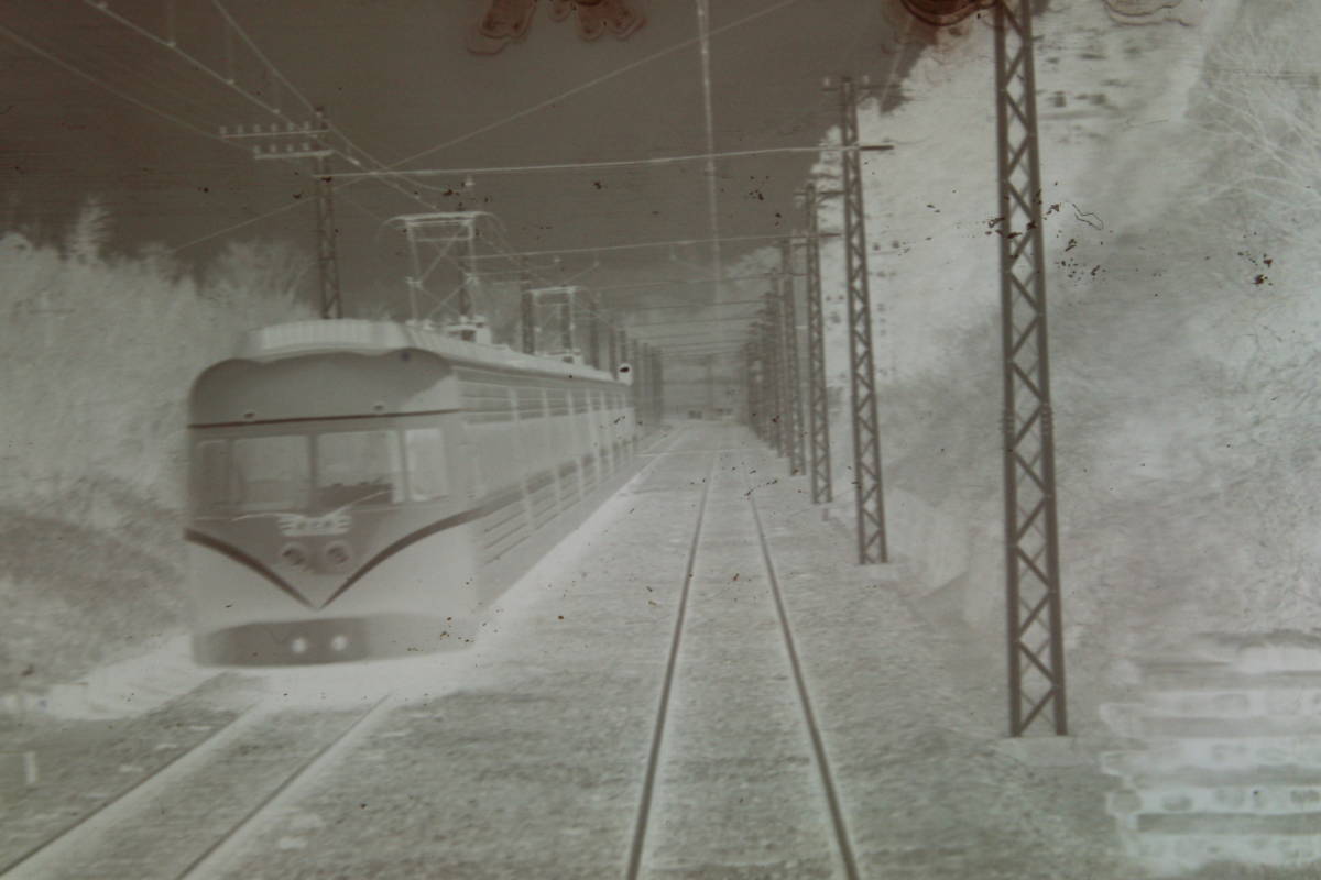 G106▲鉄道写真ネガ フィルム ベタ焼き付 6枚 昭和37年3月13日 原当麻駅 ロマンスカー_画像6