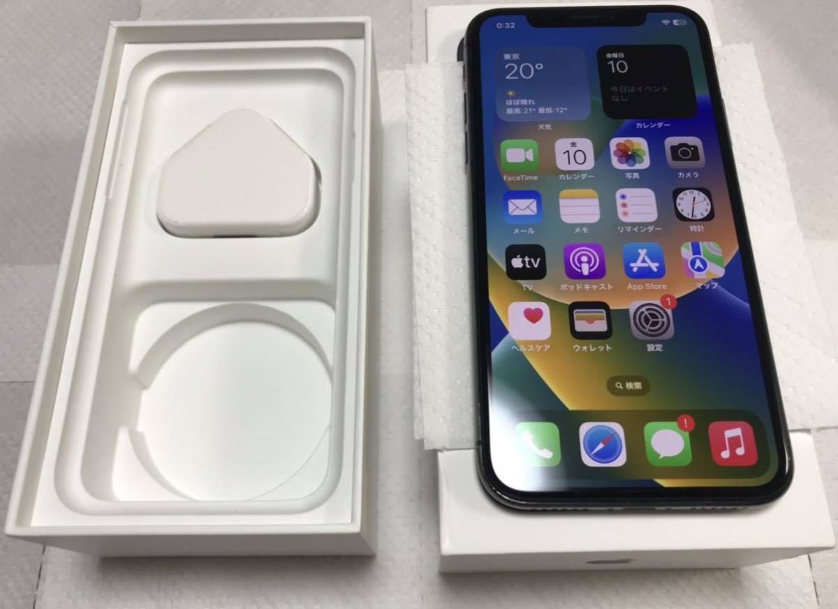 美品 香港版 シャッター音消音可能モデル iPhone X 256GB スペースグレー Space Gray Apple Store 公式 SIM FREE UNLOCKED