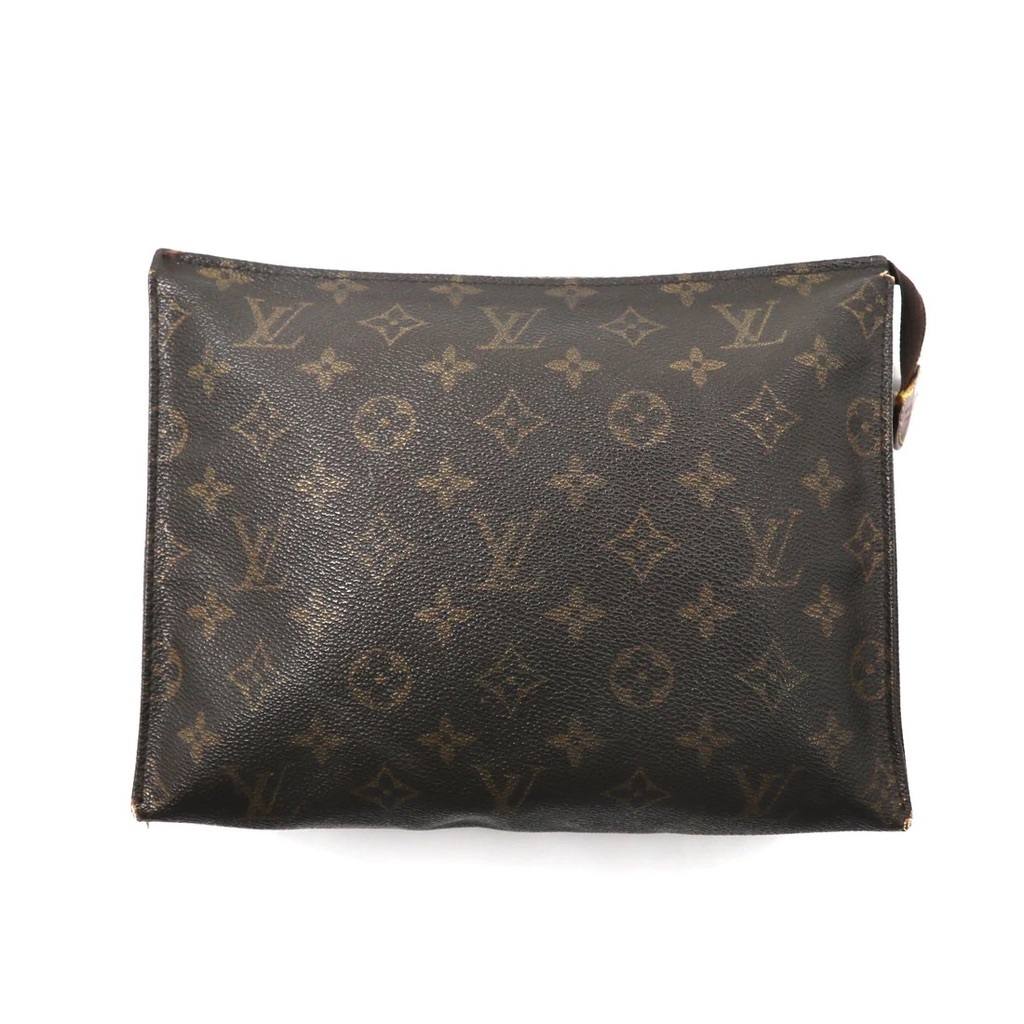 LOUIS VUITTON ポーチ ブラウン モノグラム ポッシュ・トワレット25 M47542 フランス製_画像2