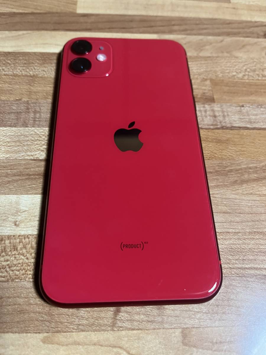 できません ☆美品 Apple iPhone 11 64GB プロダクトレッド デモ機 SIM