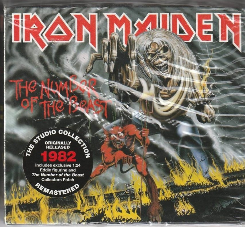 IRON MAIDEN　アイアン・メイデン　The Number Of The Beast　2018年リリース 限定ボックス CD + フィギュア + 特製パッチ_画像3