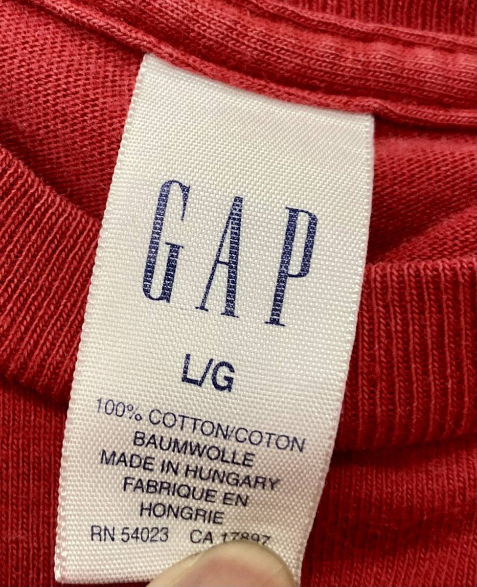 90s 99 год производства OLD GAP футболка L Old Gap 