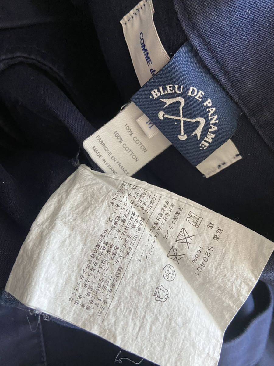 COMME des GARCONS SHIRT 別注 BLEU DE PANAME sizeM フランス製 ジャケット コート インディゴ コムデギャルソンシャツ ブルードゥパナム_画像7