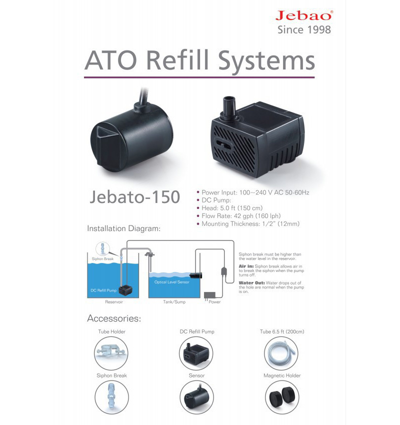 ★【2024年最新型】Coralbox Jebato-150 Jebao 簡単設置■光学式 自動給水 システムフルセット サンゴ オーバーフロー 全国使用可 送料込 _画像1
