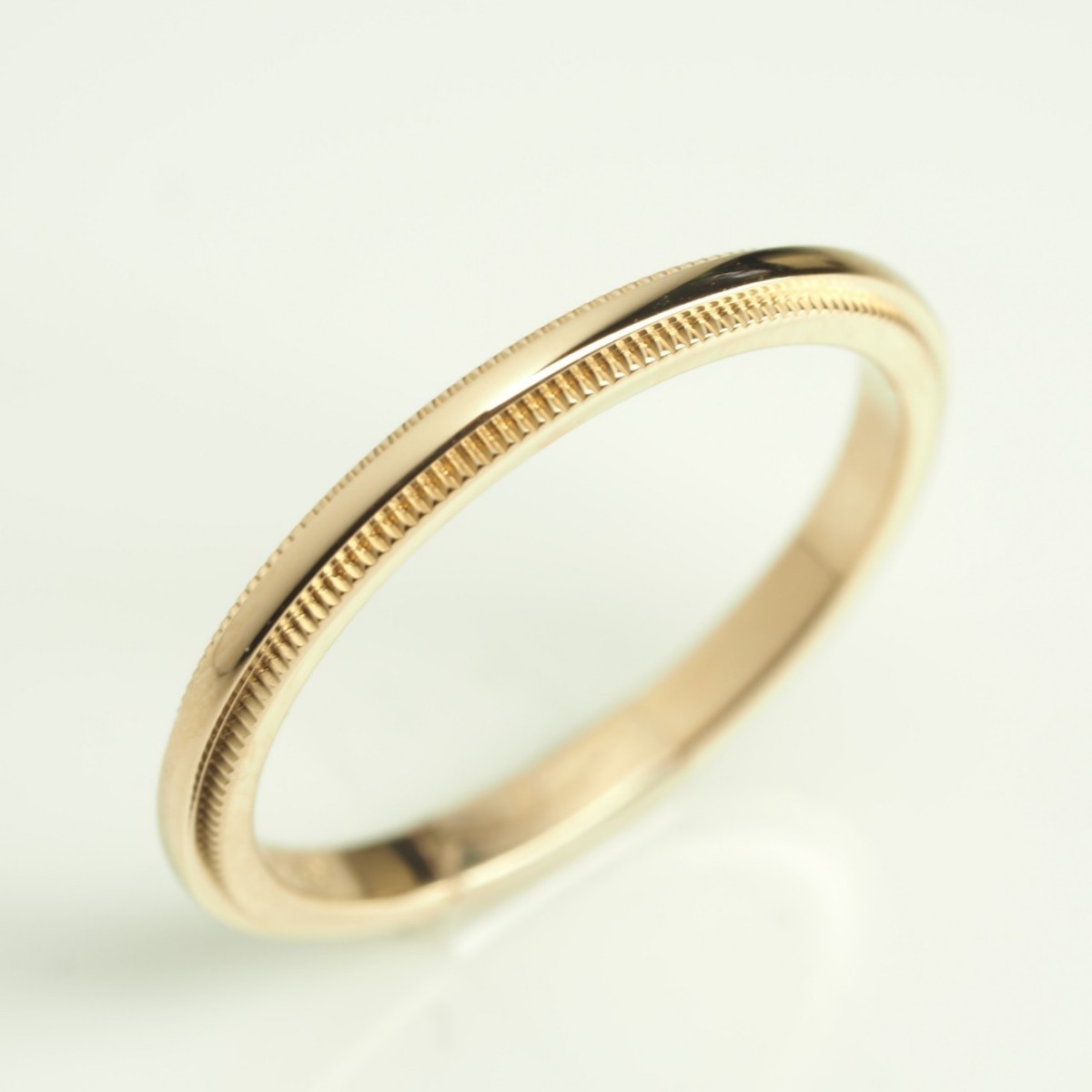 ○TIFFANY&Co. ティファニー K18PGミルグレインリング www ...