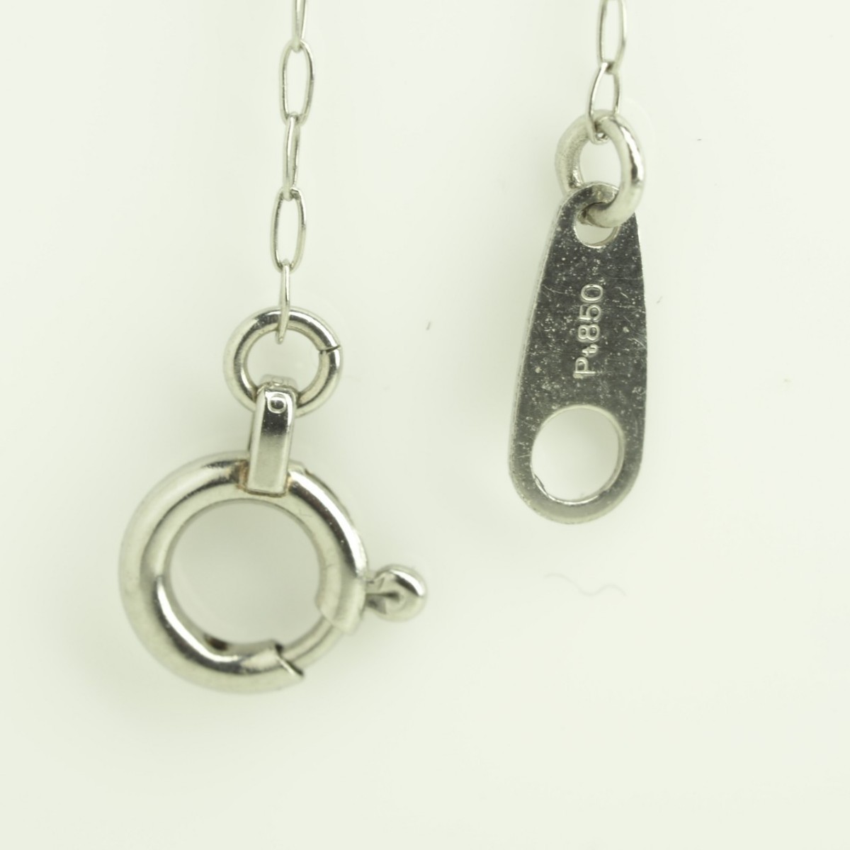 天然ダイヤモンドネックレス D0.4ct Pt900/850 チェーン40cm