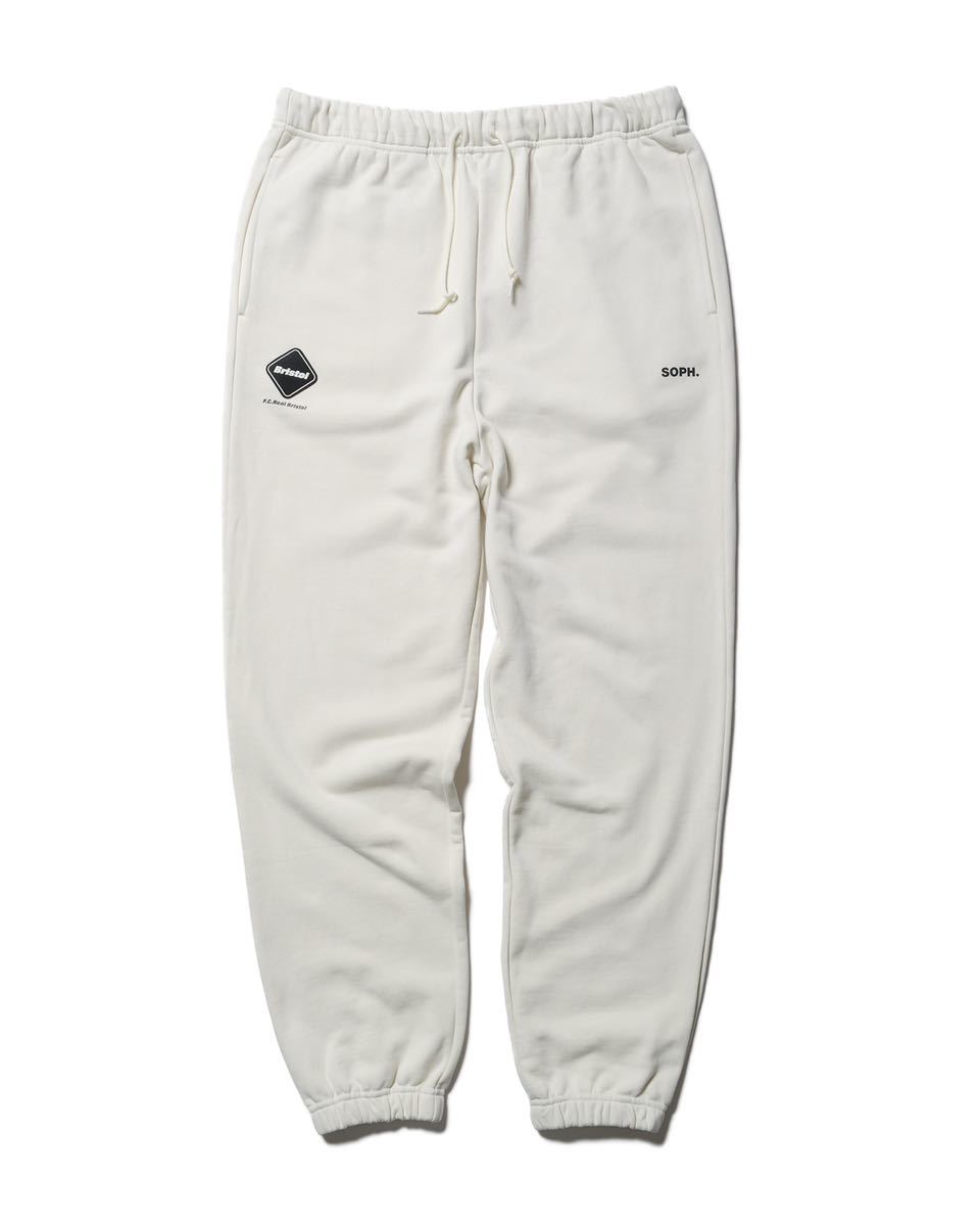 L 新品 送料無料 FCRB 23SS EMBLEM SWEAT PANTS OFF WHITE SOPH