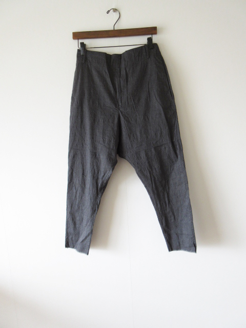 KristenseN DU NORD / クリステンセンドゥノルド Stretch wool-cotton tapered trousers CHARCOAL * コットン ウール パンツ
