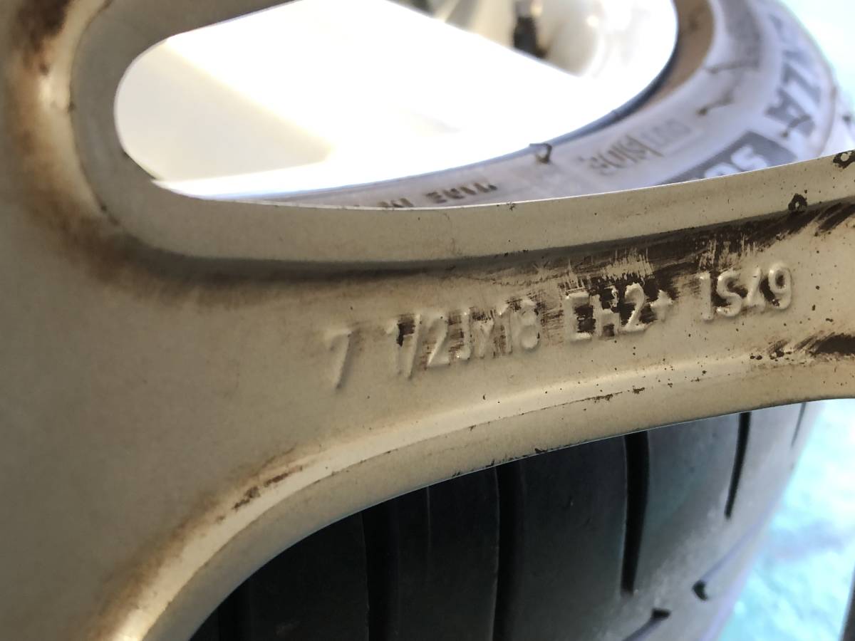 美品!E82 BMW M135i 純正18インチアルミ POTENZA 215/40R18