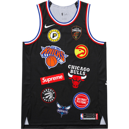Supreme × Nike 18SS NBA Teams Authentic Jersey Black Small 国内正規品 新品 シュプリーム ナイキ ジャージ タンクトップ 黒 Sサイズ
