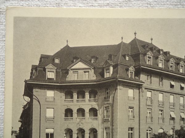 【絵葉書1枚】 Hotel Schweizerhof - Bern vis-a-vis vom Bahnhof /鉄道駅前 ホテル /Fr. Fuss /スイス ヴィンテージ 都市街 建築 35-5_画像6