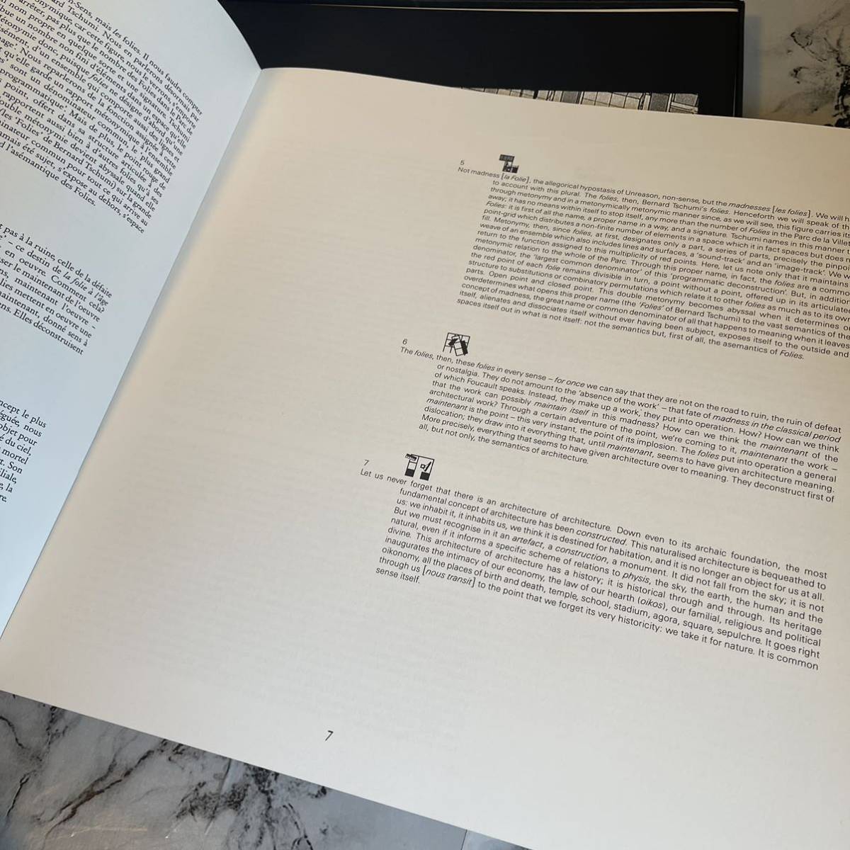 Bernard Tschumi●La case vide:La Villette●Folio 8●ベルナール・チュミ『ラ・ヴィレット公園』A.A.刊・1986●ジャック・デリダ HA_2303_画像6