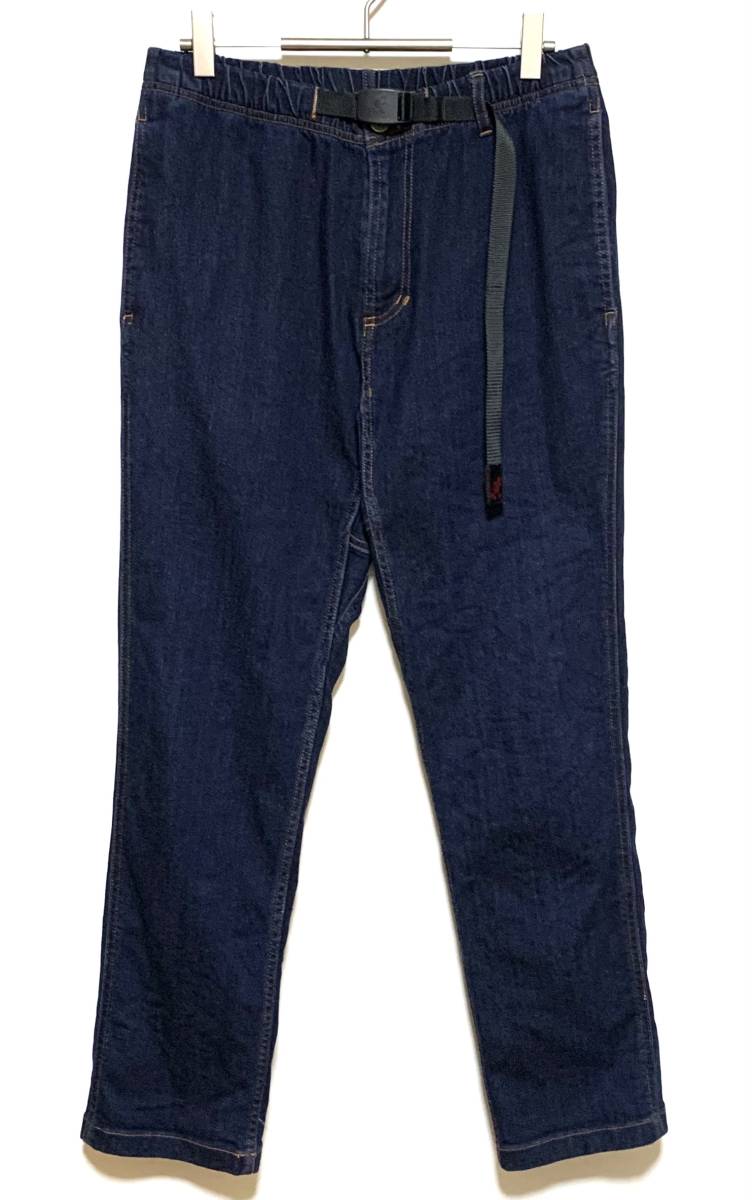 【美品】GRAMICCI DENIM NN-PANTS JUST CUT（M）インディゴ グラミチ クライミング ナロー パンツ ストレッチ テーパード ジャストカット