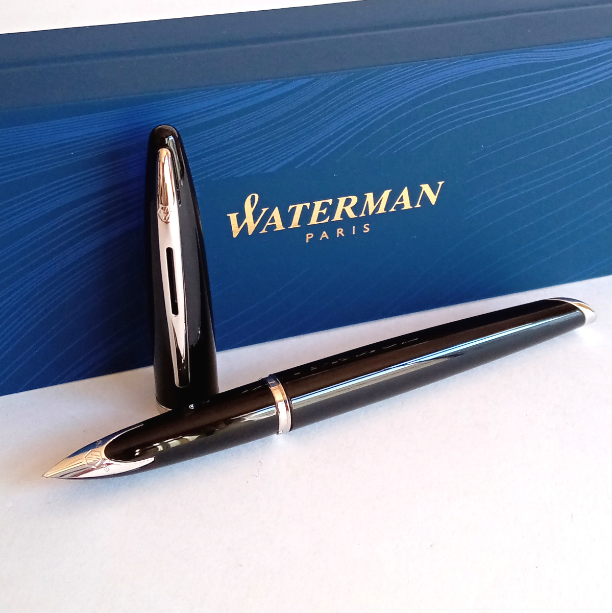 定期入れの 【wmf3】新品 WATERMAN ウォーターマン 万年筆 18金 カレン