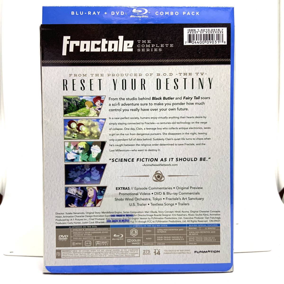 【送料無料】　新品　フラクタル　Blu-ray+DVD　北米版 ブルーレイ