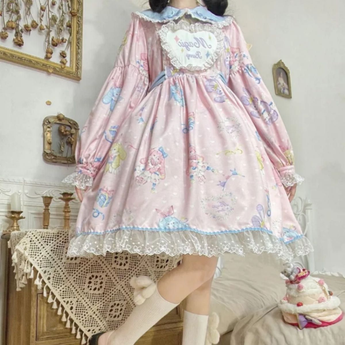 土日限定 【新品】 ロリポップ magic Bunny うさ耳ワンピース 写真1