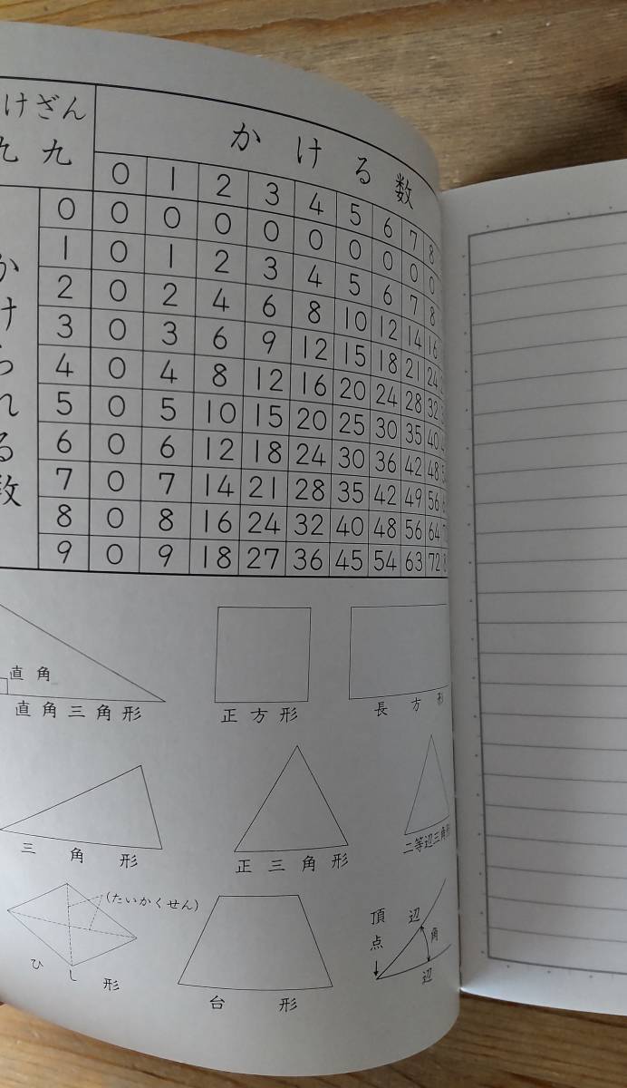 算数帳　 A5サイズ　小学３・４年用　8㎜×24行　縦約21㎝×横約14.8㎝　神戸・関西ノート株式会社製_画像3