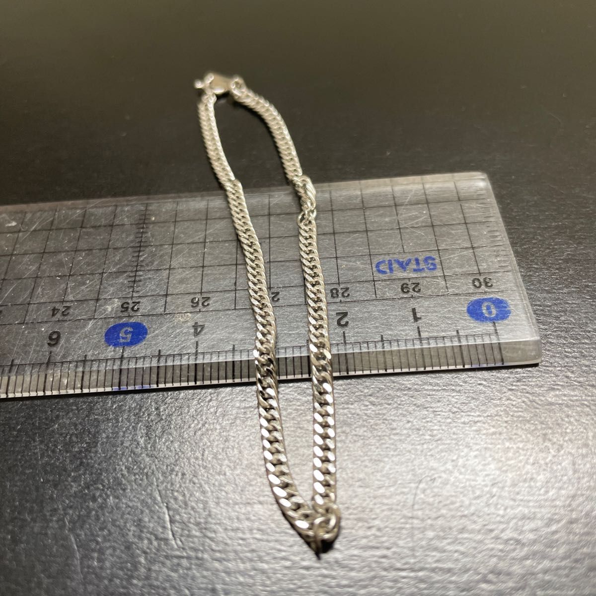 PT850プラチナ2面喜平ブレスレット 3.6g 20cm 未使用、保管品