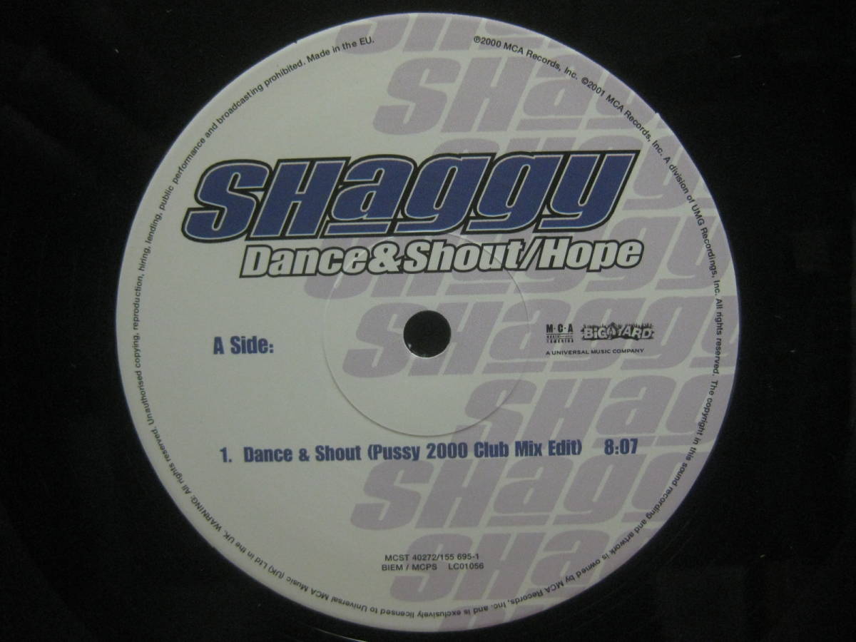 SHAGGY / DANCE & SHOUT ◆X991NO◆12インチ_画像3