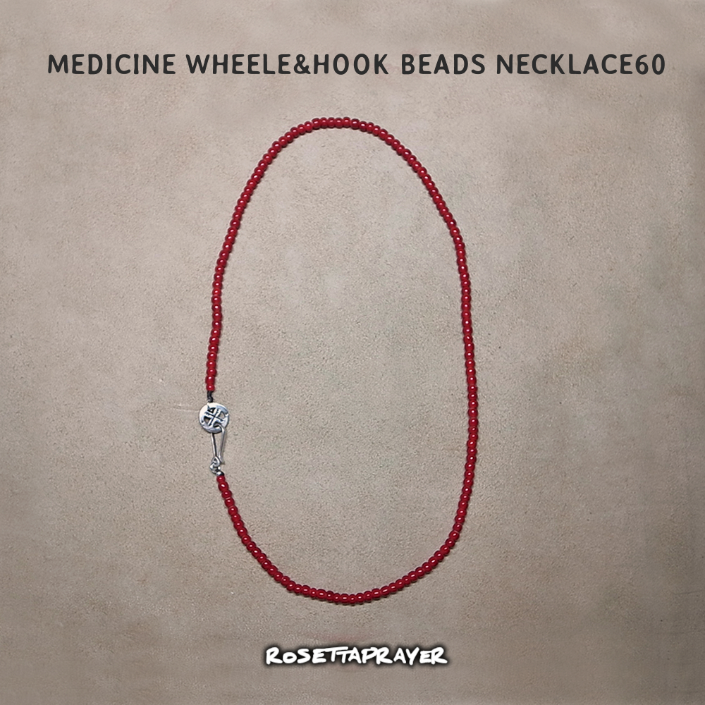 メディスン ホイール & フック ビーズ ネックレス60/ MEDICINE WHEELE&HOOK BEADS NECKLACE60_画像1