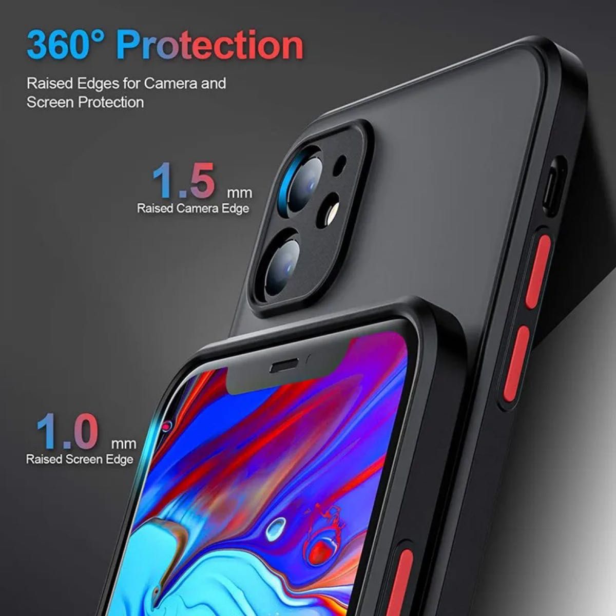 iPhone14Pro 耐衝撃 マット シンプル ワイヤレス充電 ブルー　半透明 ケース 人気商品 高品質 安い シリコン