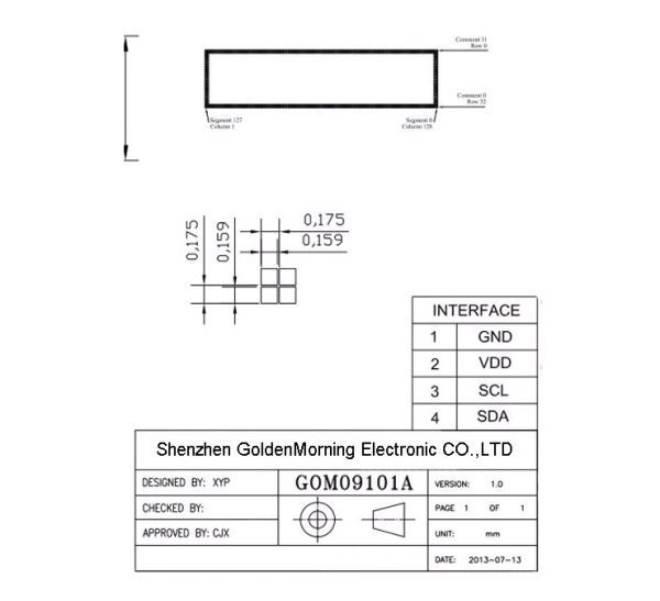0.91 дюймовый IIC I2C серийный OLED жидкокристаллический дисплей модуль 128x32 3.3V/5V AVR PIC Arduino UNO MEGA. соответствует белый E328