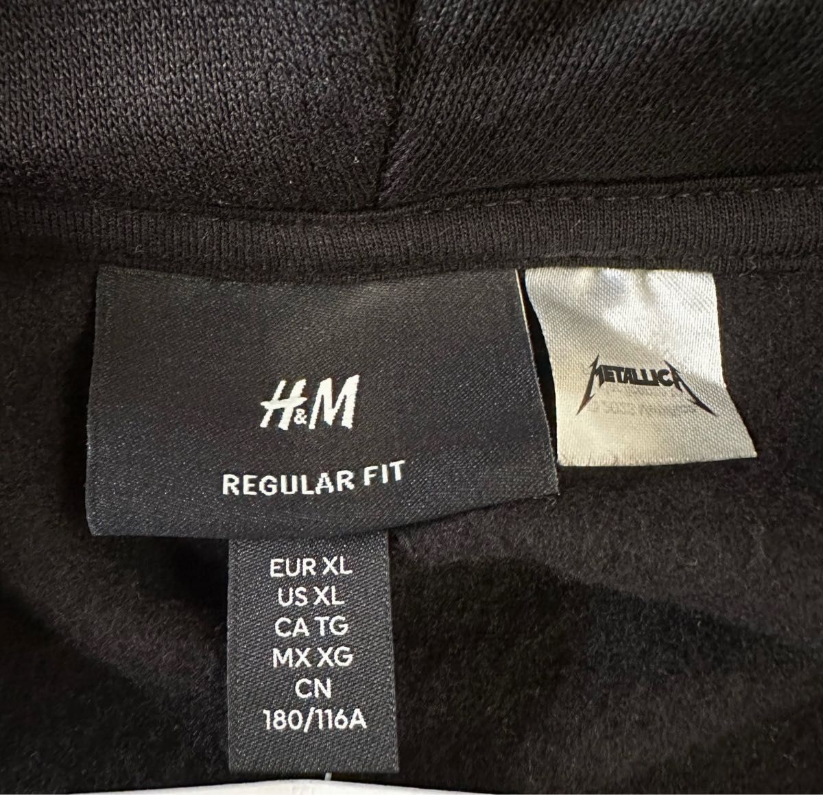 新品 H&M × メタリカ スウェット パーカー HUF Supreme XL 新品 H&M × メタリカ スウェット パーカー HUF Supreme XL