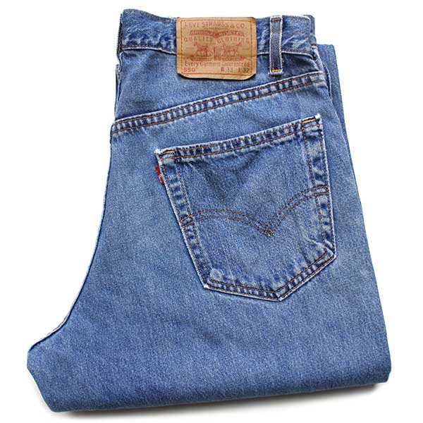 ★00s USA製 Levi'sリーバイス 550 デニムパンツ w33 L32★SDP1783 オールド ビンテージ ジーンズ テーパード ルーズ バギー ワイド