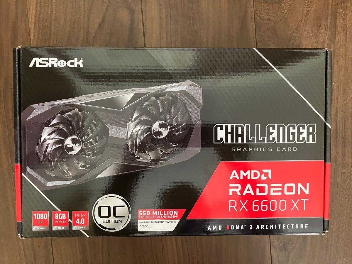 最新人気 OC RX6600xt challenger E-ATX 新品未使用 D ASRock 8G OC