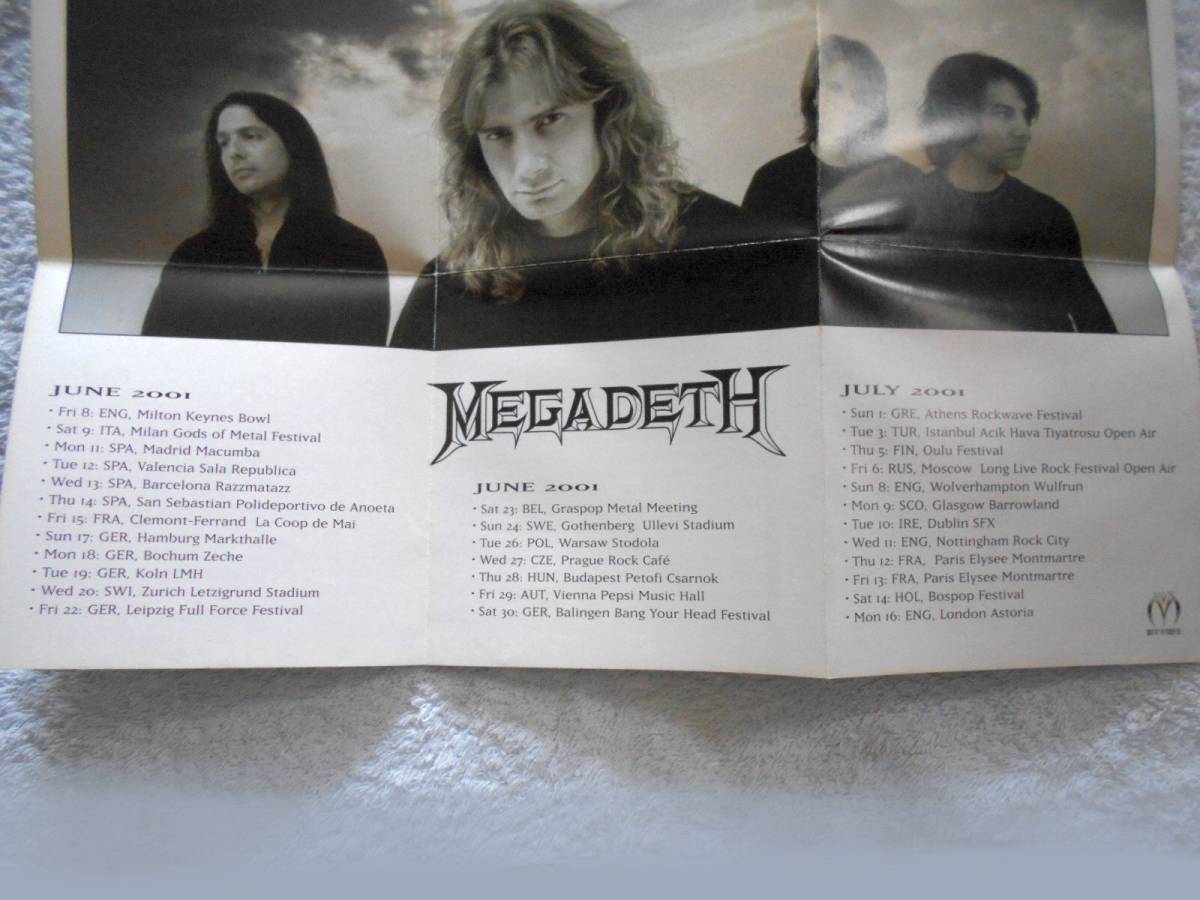MEGADETH | the first version * limitation poster attaching * Europe Tour | mega tes